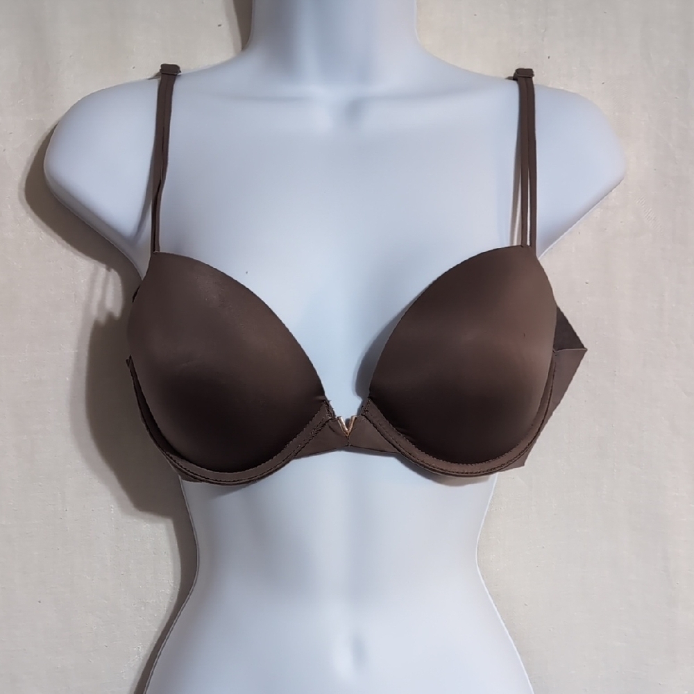 Victoria's Secret Taupe Padded Underwire Push Up Bra Size 34C